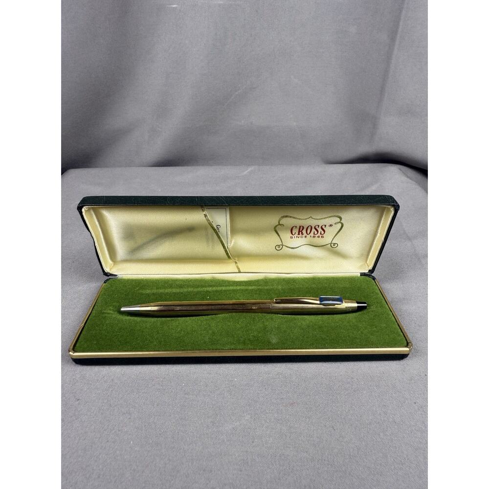 Vintage Cross 10K Gold Filled Ball Pen Advertising Monoject Medical Brand Pen